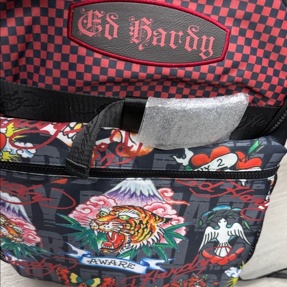 Ed Hardy Multicolor Graphic Backpack - Picture 4 of 4